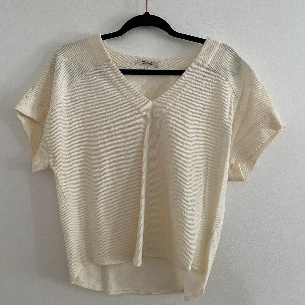 Madewell Boxy White Top